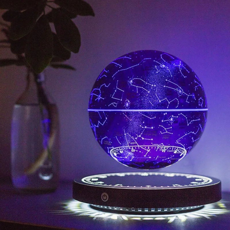 Levitating Lamp Magnetic Levitation Globe LED Earth Floating Lamp Rotating Globe Zodiac Bedside Lights Novelty Christmas Gifts