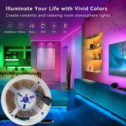 Tuya WIFI USB LED Strip Lights RGB 5050 Led Light App Control Flexible LED Lamp Ribbon for Room Decor TV Backlight Diode Tape